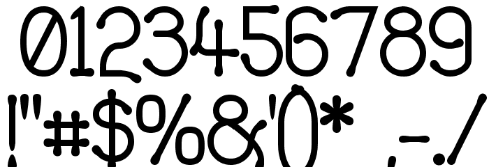 Yellow Swamp Font OTHER CHARS