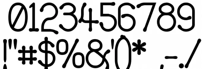 Yellow Swamp Font OTHER CHARS