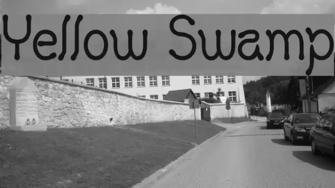 Yellow Swamp Font examples