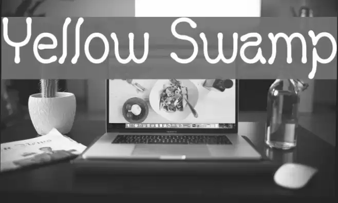Yellow Swamp Font examples
