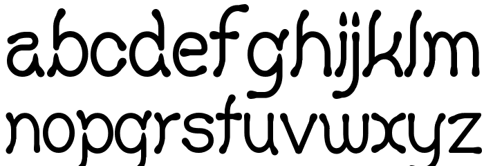 Yellow Swamp Font LOWERCASE