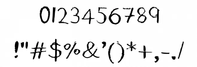Yellow Yaks Yelp and Yodel Medium Font OTHER CHARS