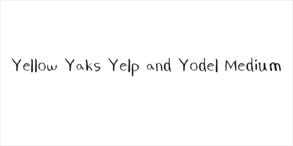 Yellow Yaks Yelp and Yodel Medium Logo