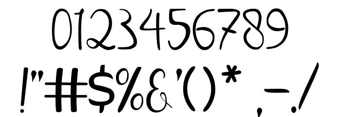 Yellow ganana Font OTHER CHARS