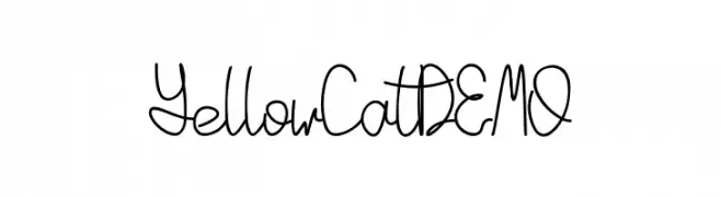 YellowCatDEMO  Fuentes Gratis Descargar