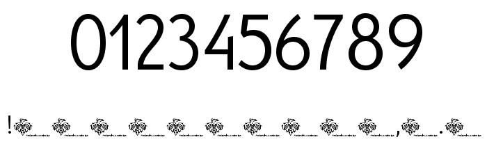 YellowPeas-Regular Font OTHER CHARS