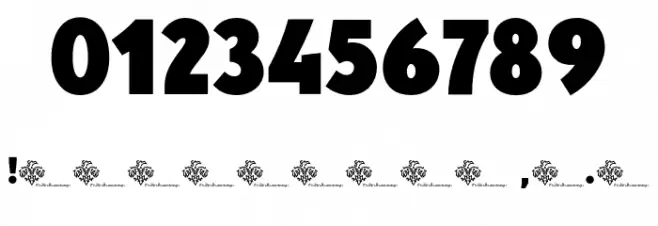 YellowPeasDemo-Black Font OTHER CHARS