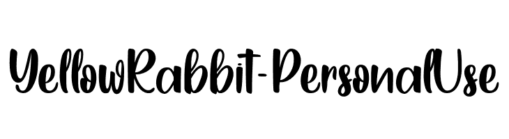 YellowRabbit-PersonalUse  Free Fonts Download
