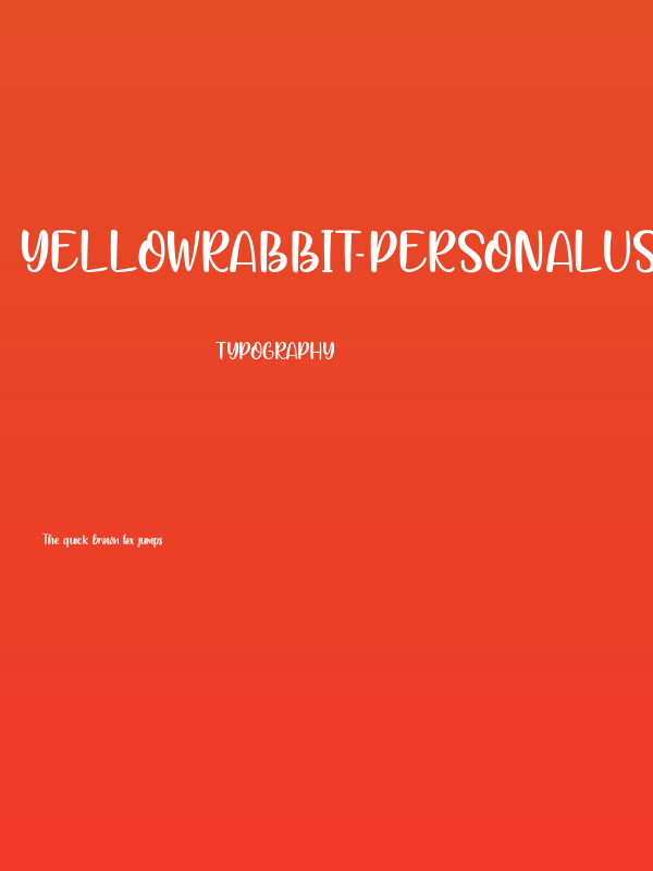 YellowRabbit-PersonalUse Poster