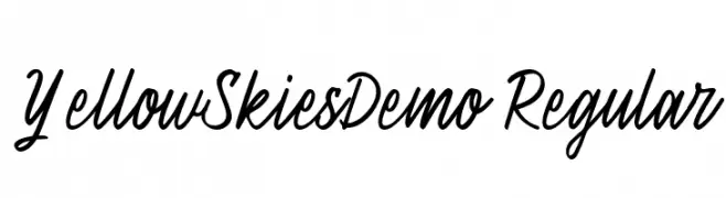 YellowSkiesDemo-Regular  لخطوط تنزيل