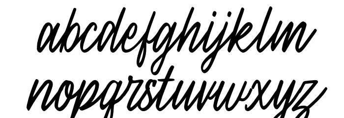 YellowSkiesDemo-Regular Schriftart Kleinbuchstaben