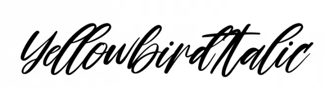 Yellowbird Italic  Frei Schriftart Herunterladen