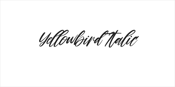 Yellowbird Italic Logo