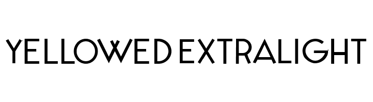 Yellowed ExtraLight  Frei Schriftart Herunterladen