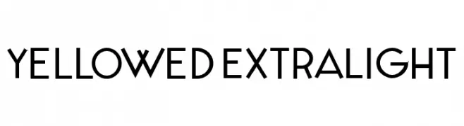 Yellowed ExtraLight  Fuentes Gratis Descargar