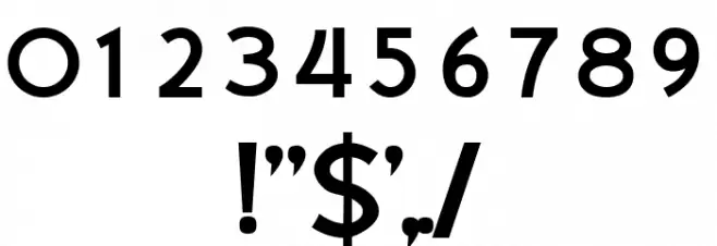 Yellowed Light Font OTHER CHARS