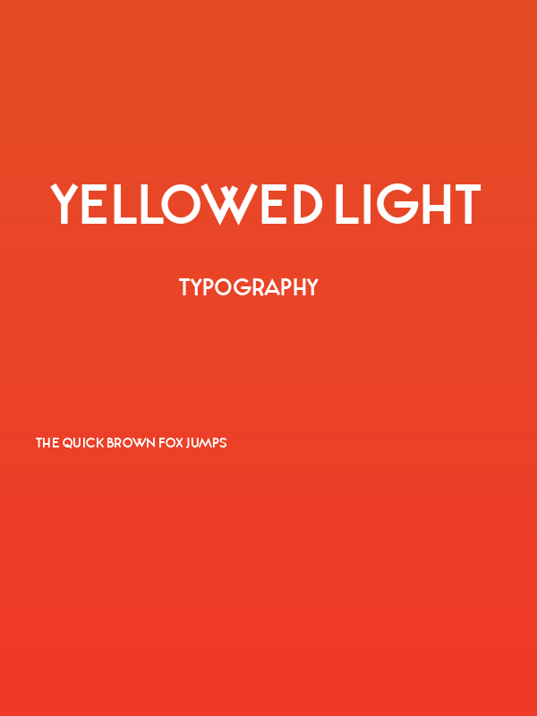 Yellowed Light Poster