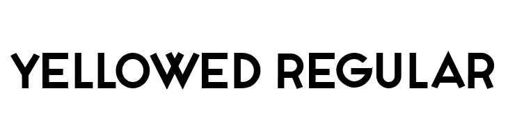 Yellowed Regular  Frei Schriftart Herunterladen