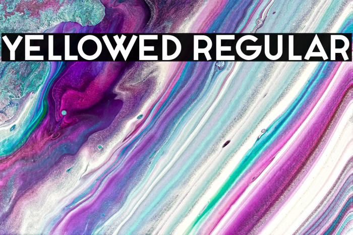 Yellowed Regular Example 2