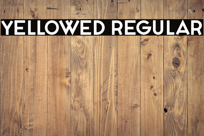 Yellowed Regular Example 3