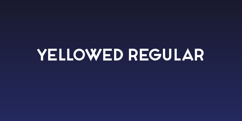 Yellowed Regular Social Header