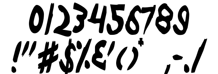 Yellowjacket Condensed Font OTHER CHARS