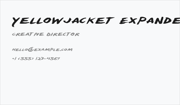 Yellowjacket Expanded Business Card