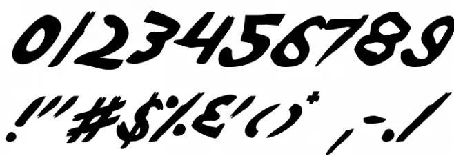 Yellowjacket Italic Font OTHER CHARS