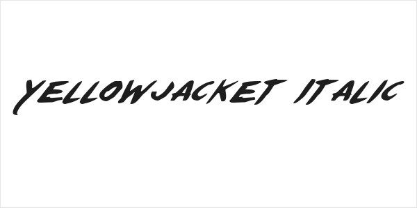 Yellowjacket Italic Logo