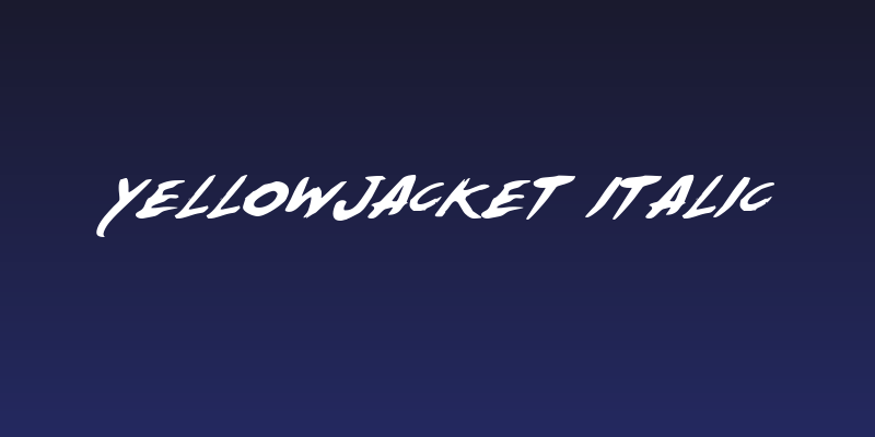 Yellowjacket Italic Social Header