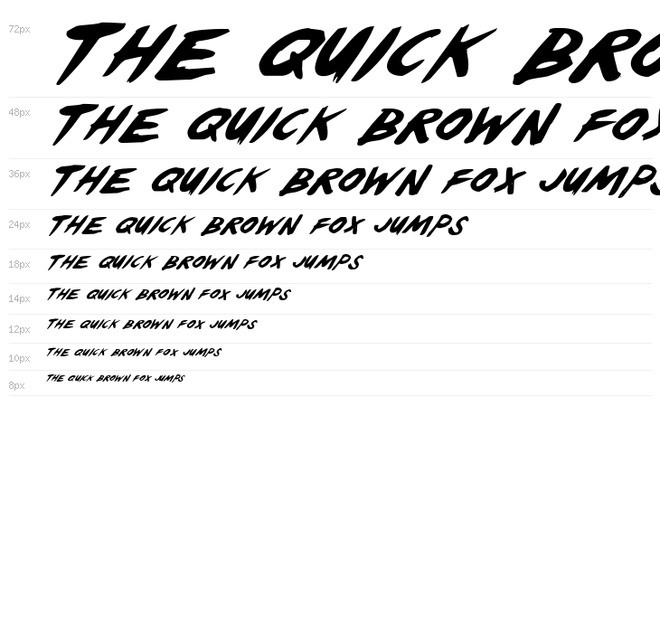 Yellowjacket Italic Waterfall