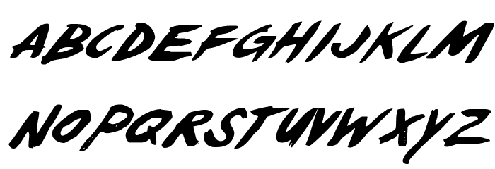 Yellowjacket Italic Font LOWERCASE
