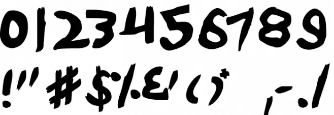 Yellowjacket Rotate Font OTHER CHARS