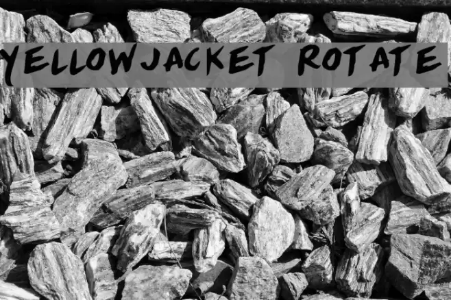 Yellowjacket Rotate Font examples