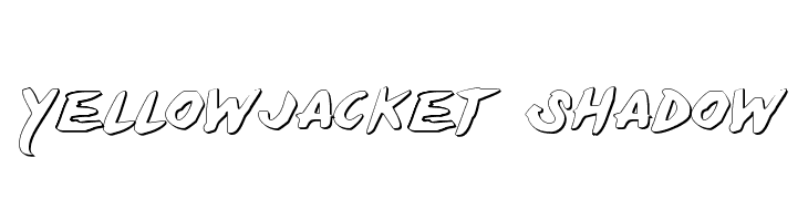Yellowjacket Shadow Font