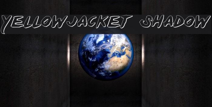 Yellowjacket Shadow Font examples