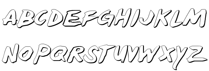 Yellowjacket Shadow Font LOWERCASE