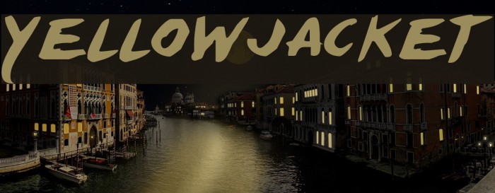 Yellowjacket Font examples