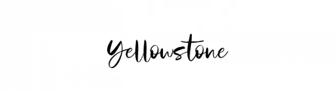 Yellowstone  Frei Schriftart Herunterladen