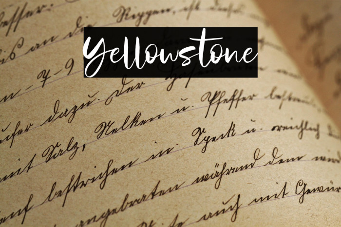 Yellowstone Example 2