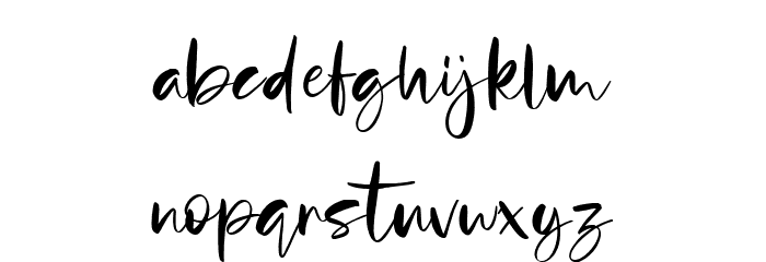 Yellowstone Font LOWERCASE