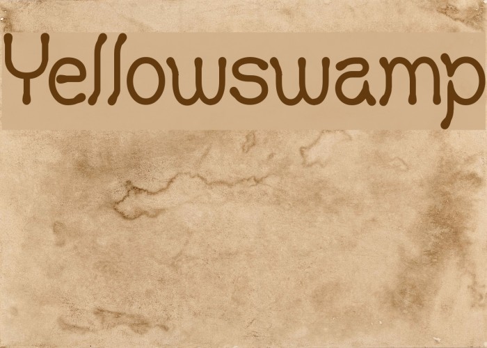 Yellowswamp Font examples
