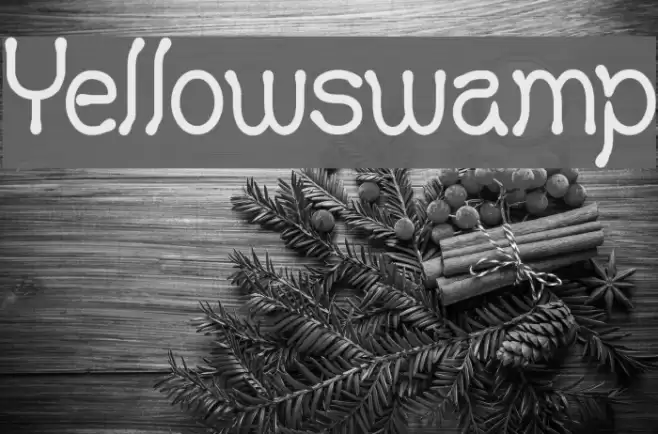 Yellowswamp Font examples