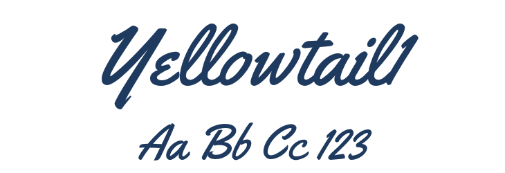 Yellowtail1 Font Preview
