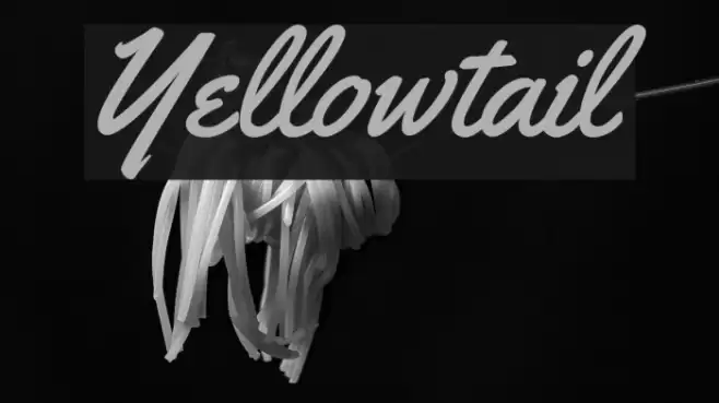 Yellowtail Caratteri examples