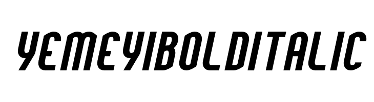 YemeyiBoldItalic  Frei Schriftart Herunterladen