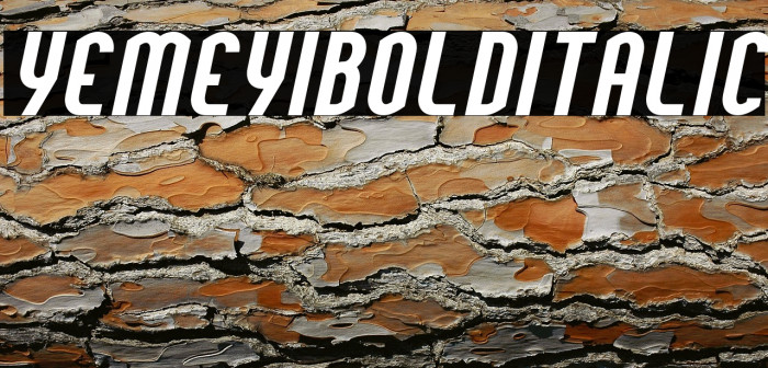 YemeyiBoldItalic Example 1