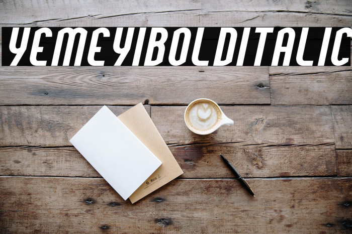 YemeyiBoldItalic Example 2
