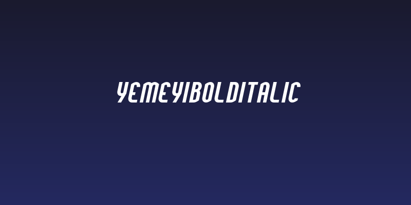 YemeyiBoldItalic Social Header
