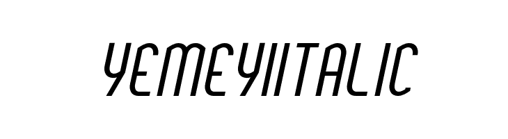 YemeyiItalic  免费字体下载